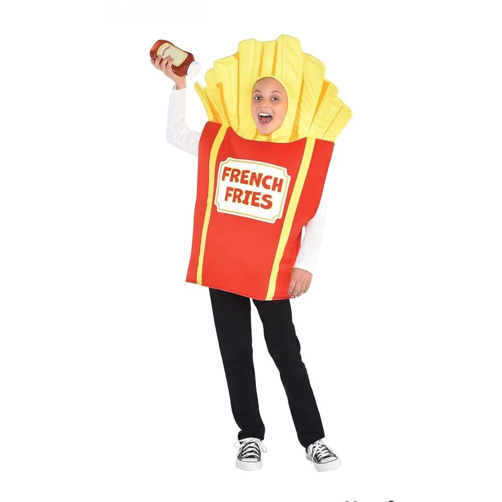 Amscan Large French Fries Foam Tunic Kids Halloween Costume